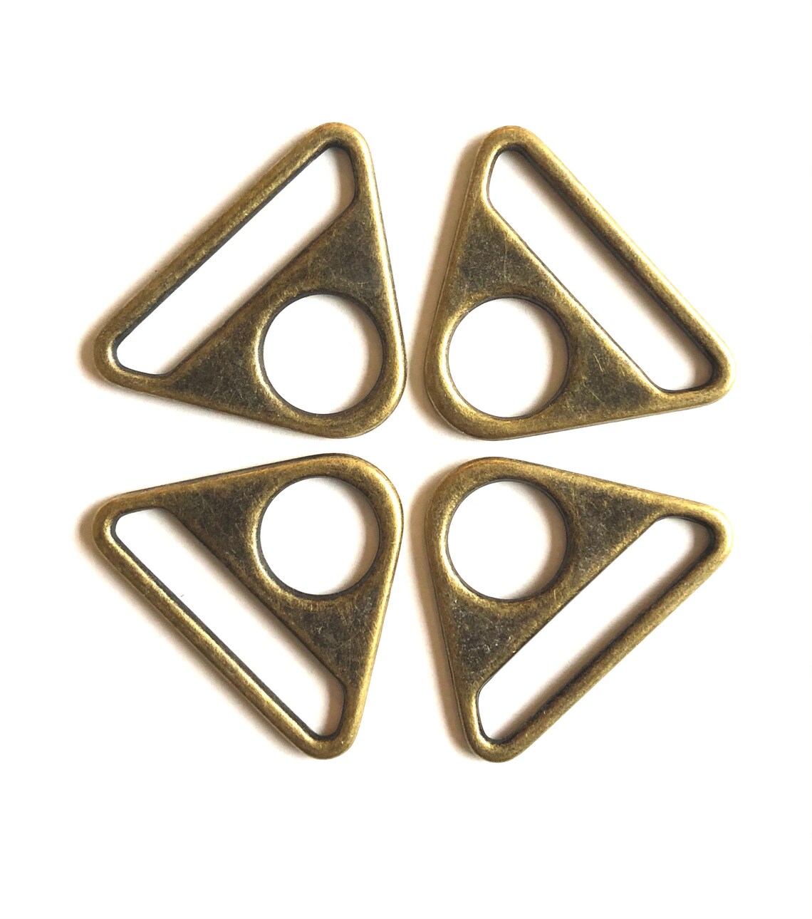 1.538mm Triangle Slide Buckles Antique Brass Gold Etsy