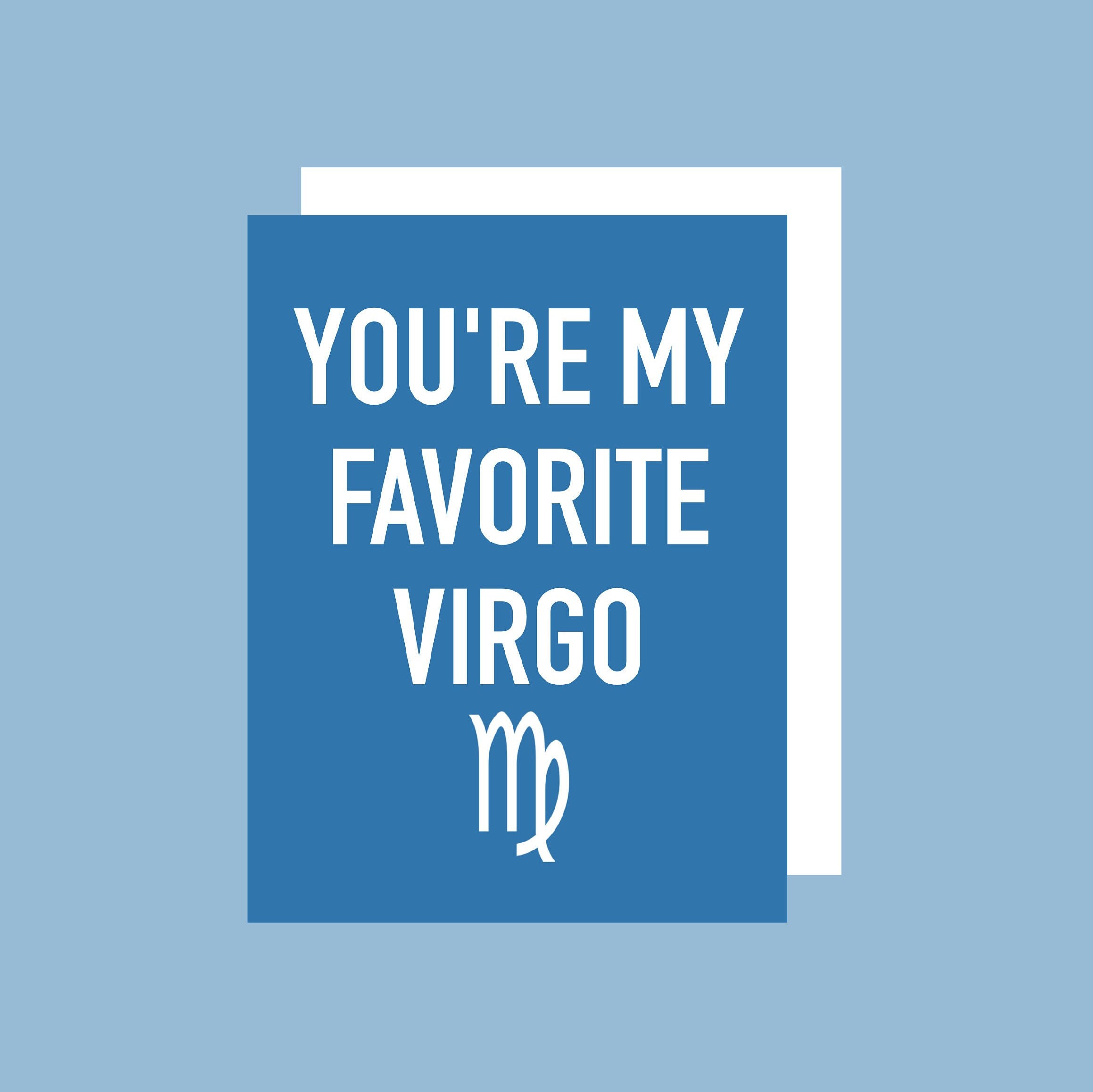 Virgo Card Birthday Card Happy Birthday Virgo Astrology Etsy