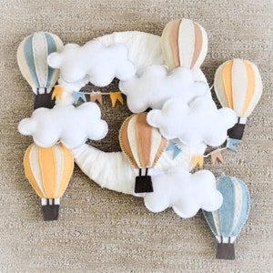 Hot Air Balloons in the Sky Mobile for Kids Room