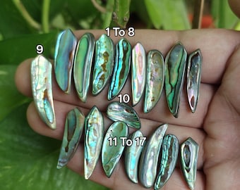 Vintage abalone schelp cabochon, handgemaakte edelsteen sieraden maken
