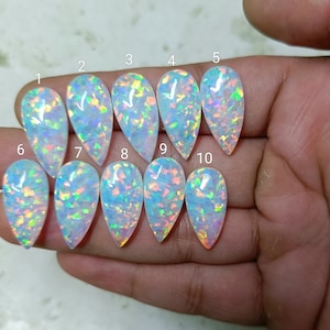 AAA White !! Purple Rainbow Fire  Aurora Bello Opal  Jelly Opal Amazing Quality 11x22 mm Fine Polished Gemstones Whole lot (sku10.12)