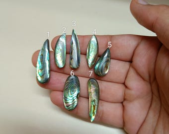 Vintage abalone schelp cabochon, handgemaakte edelsteen sieraden maken