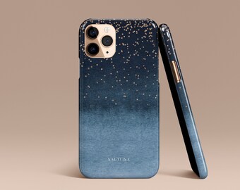 Navy and gold phone case Clearance