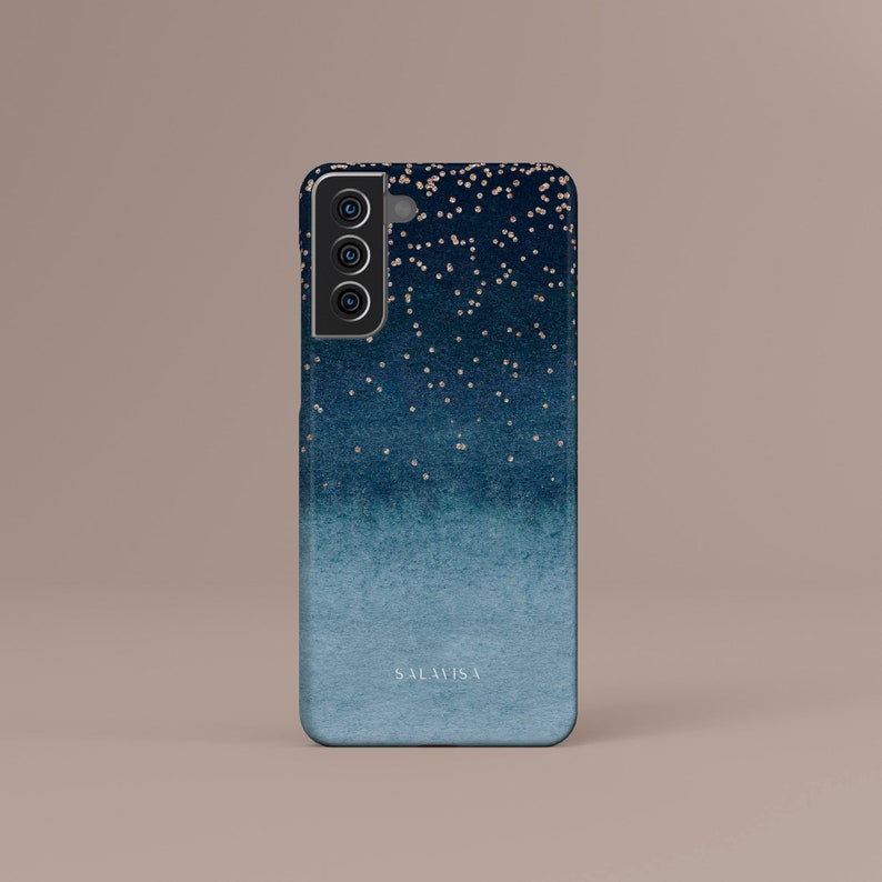 Blue & Gold Luxury Samsung Galaxy S23 Case S23 Ultra S23 Etsy