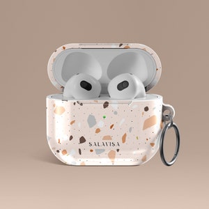 Pink Terrazzo Wonderland AirPods Case | AirPods Pro 2nd Generation Case aesthetic | Personalised AirPods 3rd Gen Cover cute | AirPods 2 Case