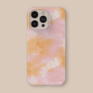 Orange Tie Dye Phone Case | For iPhone 16, iPhone 16 Pro Max, iPhone 15 Plus, Samsung Galaxy S25, S24, S23, Google Pixel 9, Pixel 8