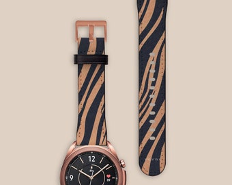 Copper Zebra Galaxy Watch Band