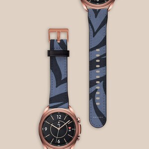 Blue Zebra Galaxy Watch Band