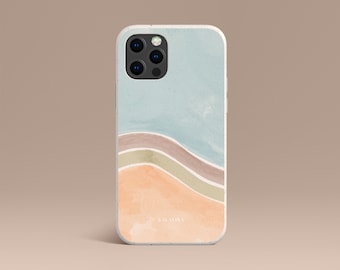 Capa de celular compostável Pale Brushes Bio | iPhone 14 13 12 11 xr xs Pro Max Plus Mini iPhone SE, Samsung Galaxy S22 S21 S20 | AW00397