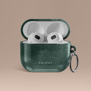 Forest Green Watercolor AirPods Case | AirPods Pro 2nd Generation Case aesthetic | Personalised AirPods 3rd Gen Cover cute | AirPods 2 Case