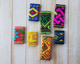 Fabric Hair Loc Charms, Dreadlock Braid Cuffs, Hair Accessories