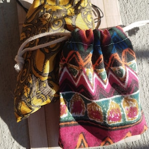Mojo Medicine Bags with Crystals, Incense, and Smudge Stick. Intuitively chosen, or you choose based on intention.