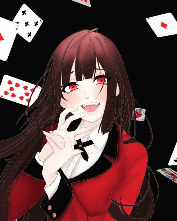yumeko and mary art print kakegurui etsy singapore