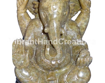 Perfect Traditional Gift for Diwali Gaura Stone Laxmi Ji Idol Handcrafted Soapstone Laxmi Idol