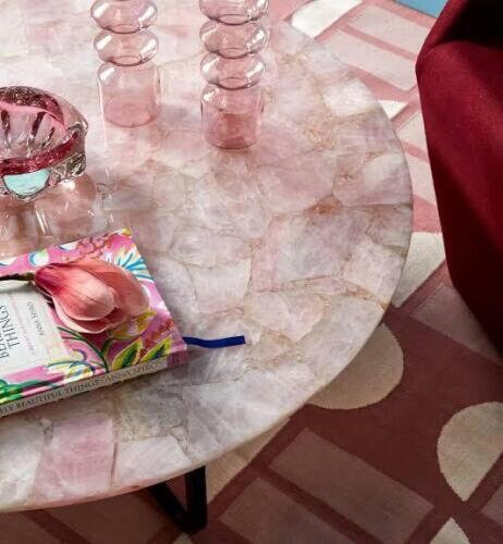 Quartz crystal 2024 coffee table