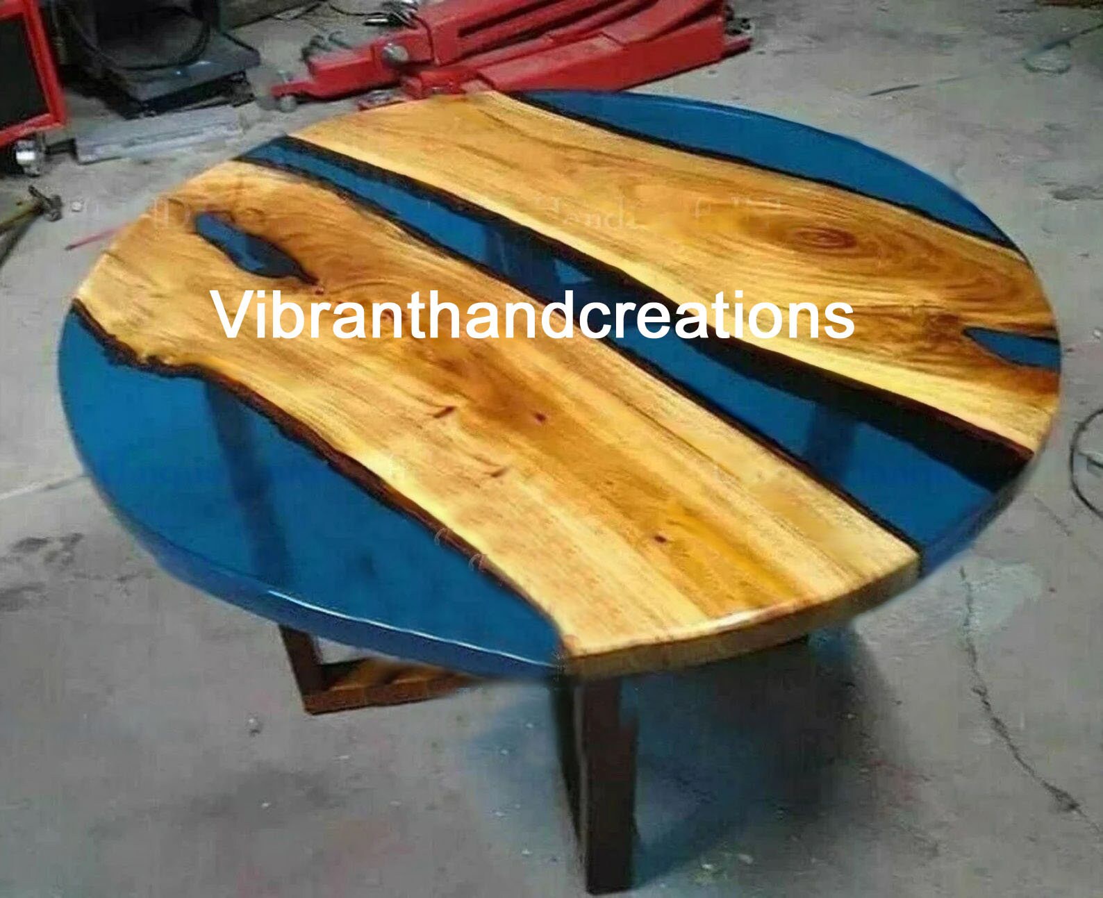 Hallway Area Decorative Solid Natural Epoxy Top Table Handmade Wooden Resin River Furniture Etsy