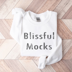 Sweatshirt Mockup, Gildan 18000 Mockup, Gildan White Sweatshirt Mockup, Gildan Sweatshirt Mockup, Gildan 18000 White, Folded Sweatshirt Mock