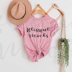 Comfort Colors Clay CC1745 Mockup | 1745 Color Blast | 1745 Clay | C1745 Mockup | Pink T Shirt Mockup | Comfort Colors Mockup | Hanging
