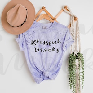 Comfort Colors Amethyst 1745 Mockup | 1745 Color Blast | 1745 Amethyst | 1745 Mockup | Purple T Shirt Mockup | Comfort Colors Mockup