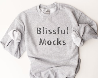 Gildan 18000 Sweatshirt Mockup, 18000 Mockup, Gildan Sweatshirt Mockup, Gildan Sport Gray Mockup, Gildan 18000 Sweatshirt Mockup, 18000 Gray