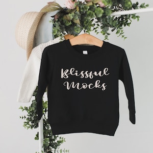 Rabbit Skins Toddler Sweatshirt Mockup Black| 3317 Sweatshirt Mockup | Black Sweatshirt Mockup | Toddler Pullover Mockup | Spring Mockup