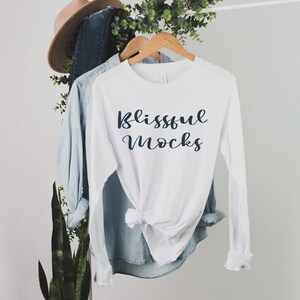 Bella Canvas 3501 Mockup, Bella Canvas Mockup, 3501 Mockup, Long-Sleeve T Shirt Mockup, 3501 White, Bella Canvas 3501 Mockup