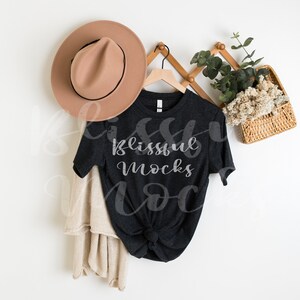 Bella Canvas 3001 Mockup,  Bella Canvas Mockup, 3001 Mockup, Dark Grey Heather T Shirt Mockup, Shirt Mockup, Unisex Tshirt Mockup, Fall,