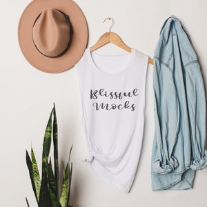 Bella Canvas 8803 Mockup | Bella Canvas 8803 White Mockup |  White Muscle Tank Mockup, Bella Canvas Muscle Tank Mockup, White Tank Top