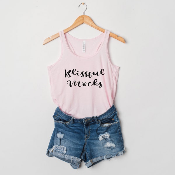 Bella Canvas 8800 Flowy Racerback Mockup | Bella Canvas 8800  Pink TANK Mockup | Pink RacerbackTank Mockup | Bella Canvas 8800 Tank Mockup