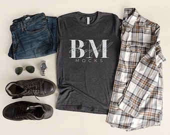Mens Fall T Shirt Mockup, Bella Canvas 3001 Dark Grey Heather T-Shirt Mockup, Fall Mockup, Mens Mockup, Bella Canvas 3001 Mockup, Unisex