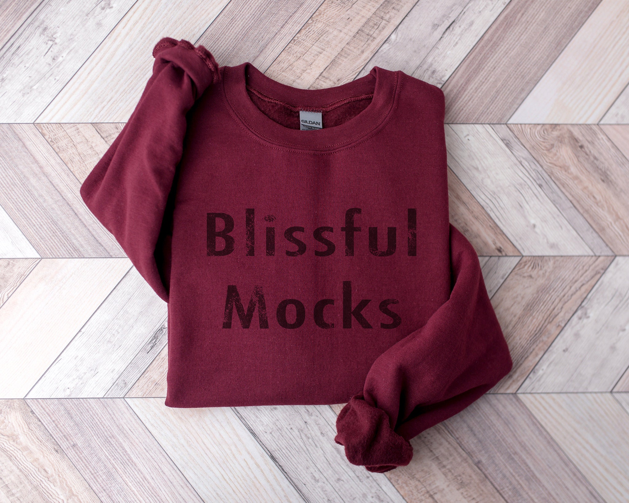 Download Gildan 18000 Maroon Sweatshirt Mockup Gildan 18000 Sweatshirt | Etsy