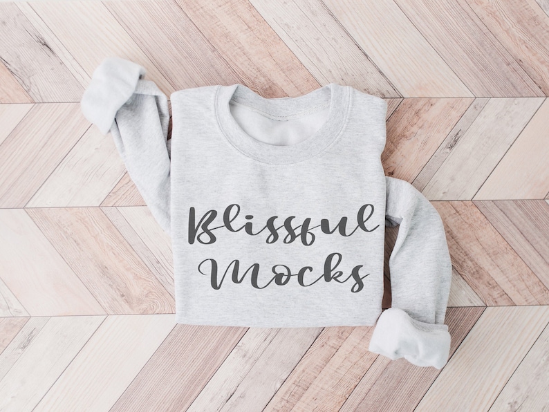 Gildan Sweatshirt Mockup Gildan 18000 ASH folded Sweatshirt Mock up SWEATSHIRT Mockup Gildan ASH Crewneck Mockup Gildan 18000 Mockup