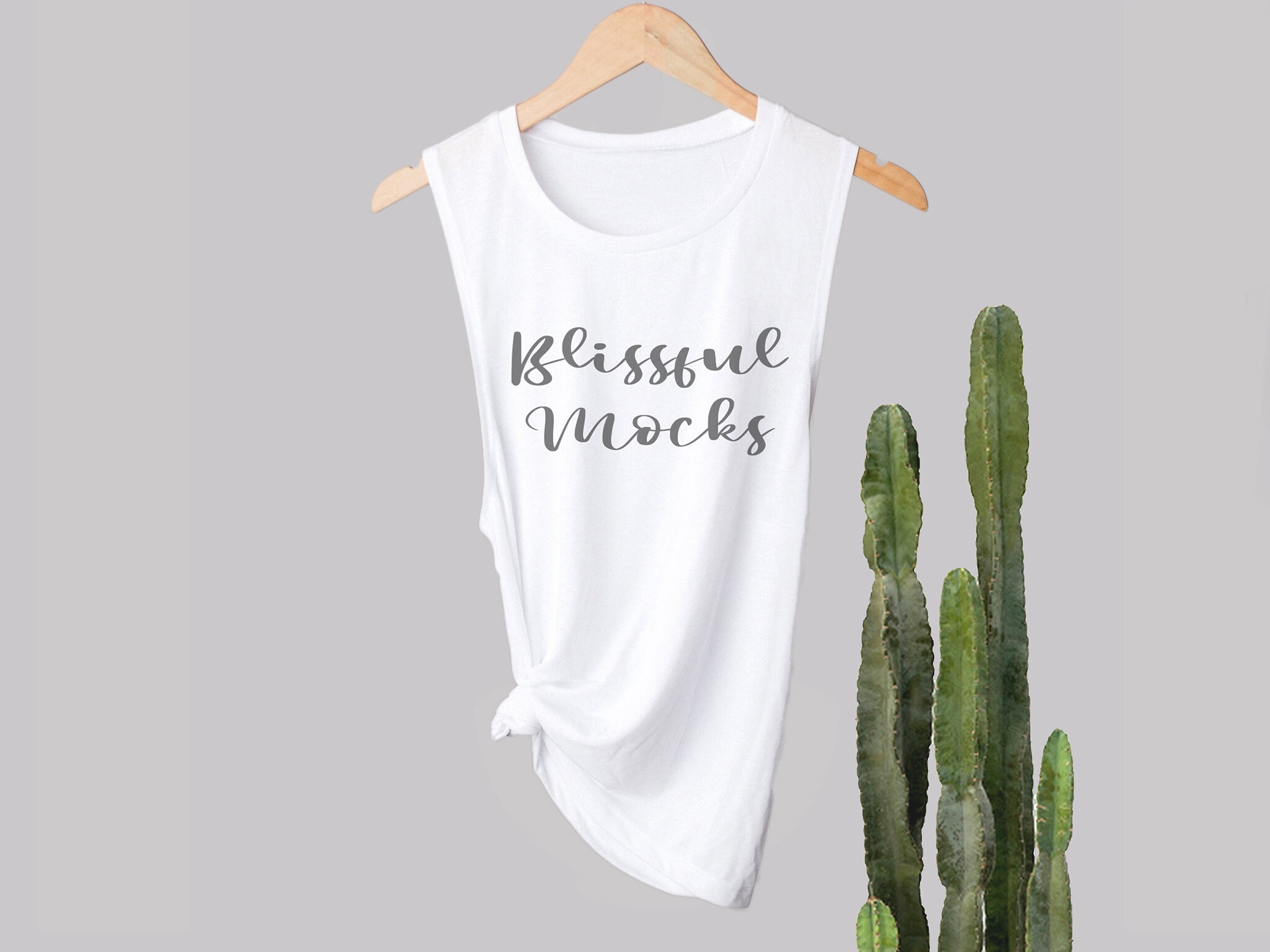 Download Bella Canvas 8803 WHITE Muscle Tank Mockup Flowy Muscle | Etsy