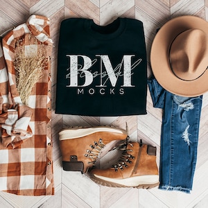 Gildan 18000 zwart mockup, Gildan-sweater-mockup, Gildan-mockup, herfstsweater-mockup