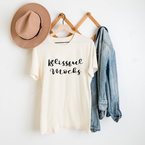 Bella Canvas 3001 Mockup, Soft Cream, Bella Canvas Mockup, 3001 Mockup, T Shirt Mockup, Shirt Mockup, Unisex Tshirt Mockup, Fall, Hanging