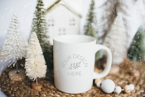 Download Christmas Mug Mockup Winter Mug Mockup Holiday Mug Mockup Etsy