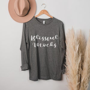 Bella Canvas 3501 Mockup, Bella Canvas Mockup, 3501 Mockup, Long-Sleeve T Shirt Mockup, 3501 Deep Heather, Bella Canvas 3501 Mockup