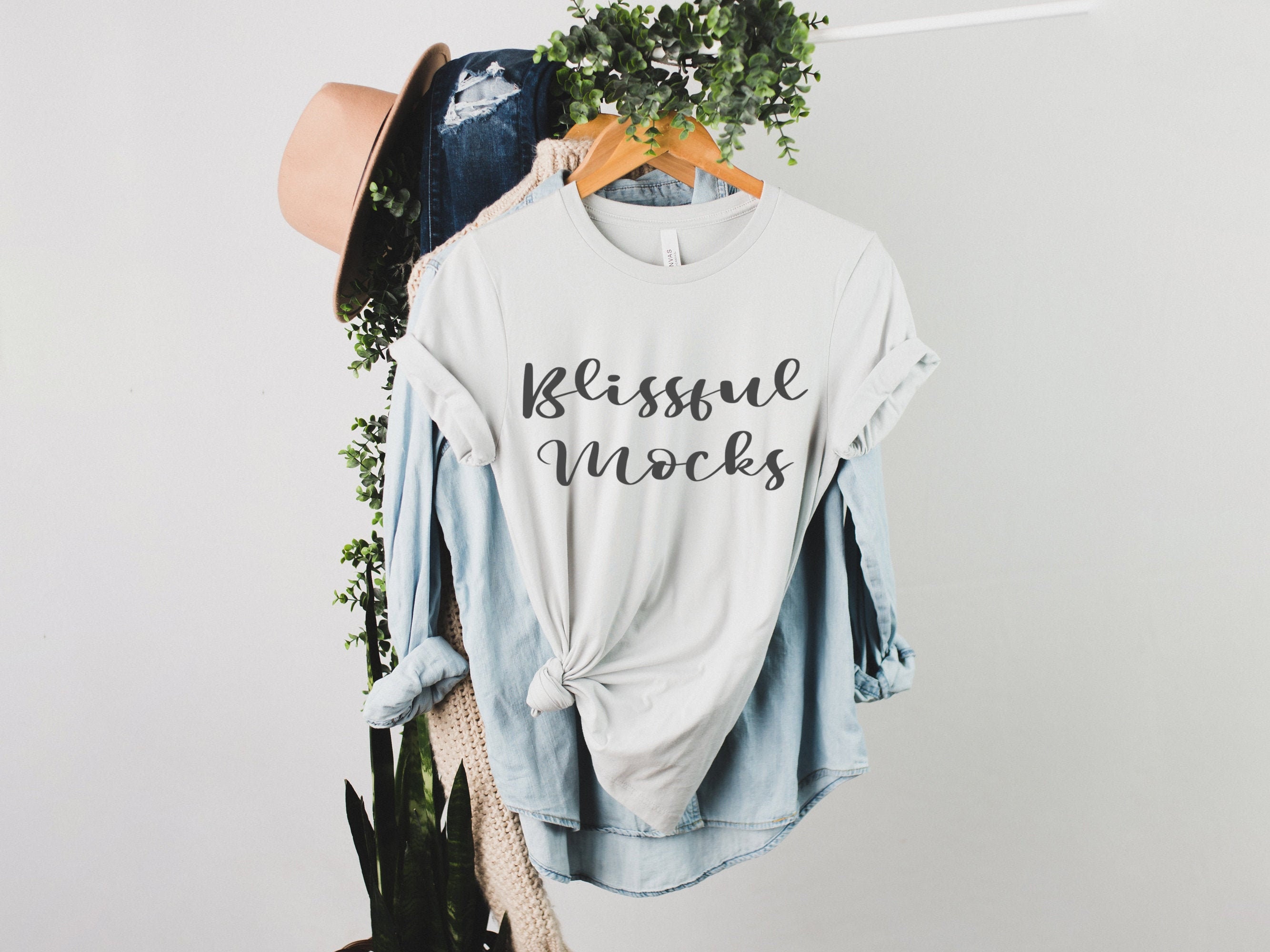 Bella Canvas 3001 Silver T Shirt Mockup, Bella Canvas 3001 Mockup, T Shirt Mockup, Bella Canvas Mockup, 3001 Silver Mockup, Bella Canvas