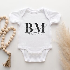 Onesie Mockup, Rabbit Skins 4400, Bodysuit Mockup, Onesie Flat Lay, Pregnancy Announcement, Digital Download, POD,  Mock Up, Neutral,  Boho
