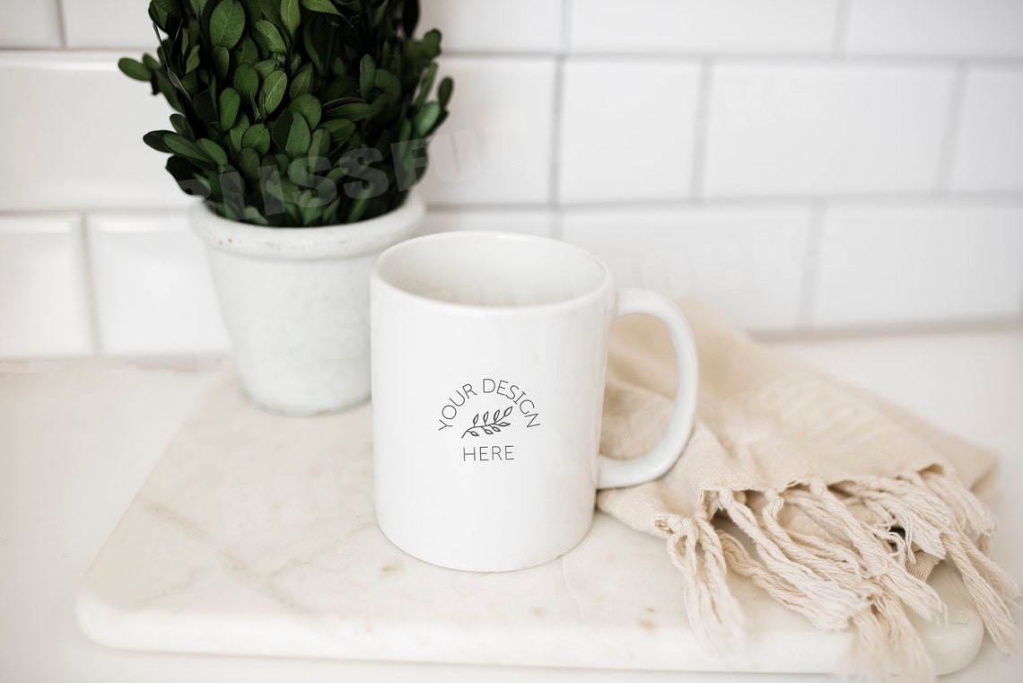 Download Farmhouse Coffee Cup Glass Mug Mockup Blank White Cup Stock | Etsy