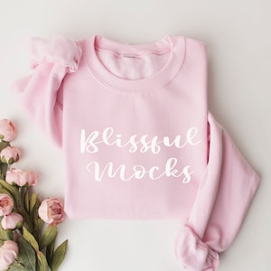 Valentine Sweatshirt Mockup, Gildan 18000 Mockup, Gildan PINK Crewneck Mockup, Gildan Sweatshirt Mockup, Gildan 18000 PINK folded Sweatshirt