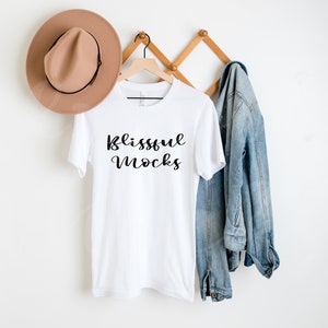 Maqueta de Bella Canvas 3001, maqueta de Bella Canvas, maqueta 3001, maqueta de camiseta blanca, maqueta de camisa, maqueta de camiseta unisex, otoño, para colgar