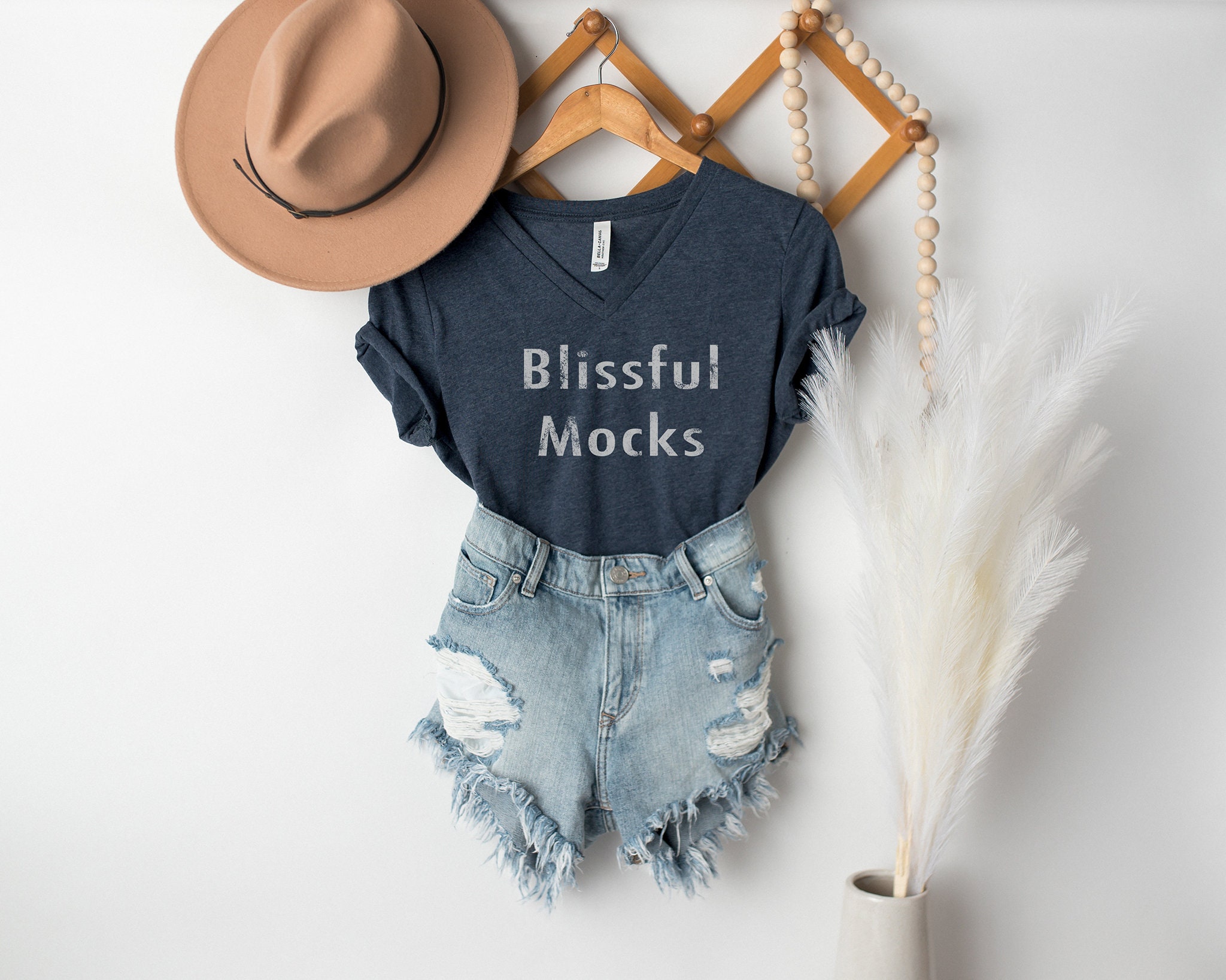 Download Bella Canvas 6405 T Shirt Mockup Bella Canvas V Neck Mockup Etsy