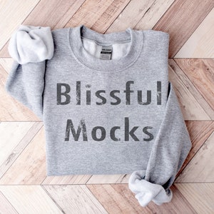 Sweatshirt Mockup, Gildan 18000 Mockup, Gildan Sport Grey Sweatshirt Mockup, Gildan Sweatshirt Mockup, Gildan 18000 Sport Grey Mockup