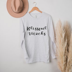 Bella Canvas 3501 Mockup, Bella Canvas Mockup, 3501 ASH Mockup, Long-Sleeve T Shirt Mockup, 3501 Ash, Bella Canvas 3501 Mockup,