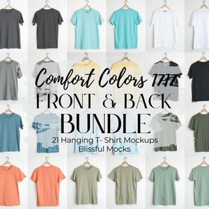 Comfort Colors 1717 Mockup Bundle, Comfort Colors Mockup,  Front / Back Mockup, Comfort Colors Mock, Comfort Colors 1717, Mockup Bundle