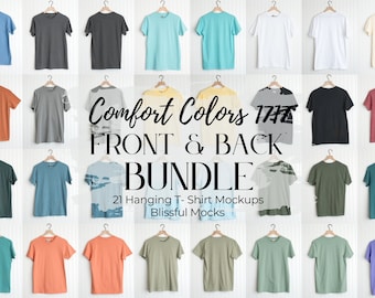 Comfort Colors 1717 Mockup Bundle, Comfort Colors Mockup,  Front / Back Mockup, Comfort Colors Mock, Comfort Colors 1717, Mockup Bundle