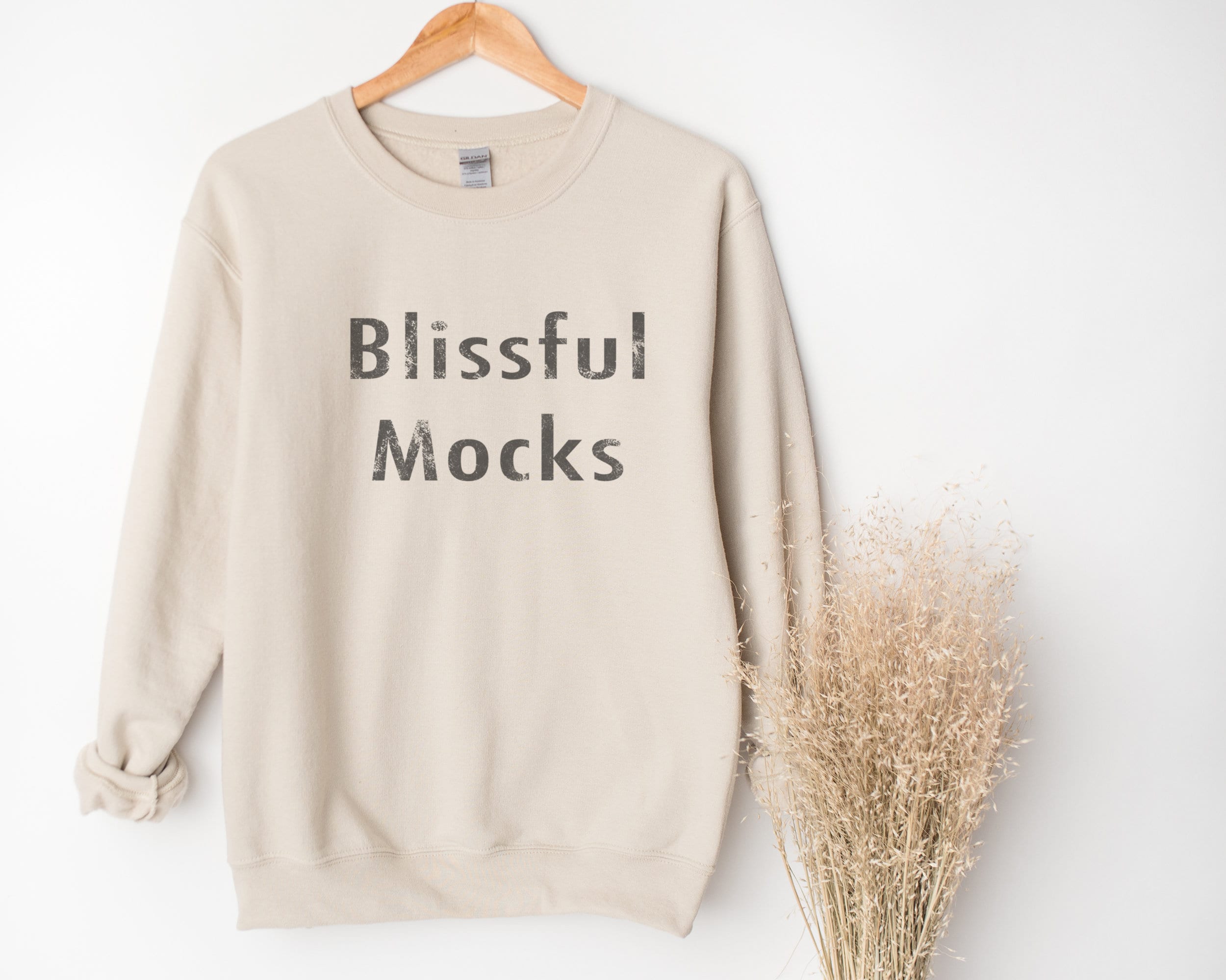 Gildan 18000 Sweatshirt Mockup Gildan Sand Sweatshirt Mockup | Etsy