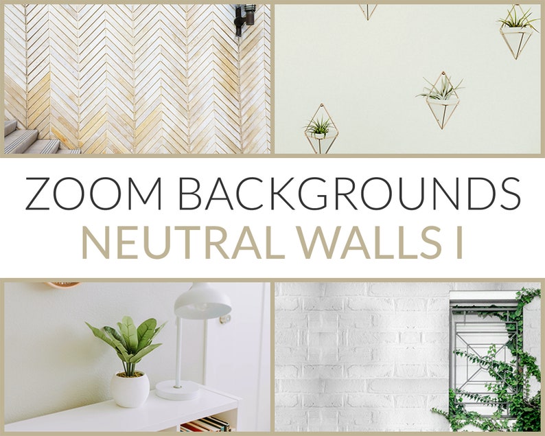 Zoom Backgrounds Neutral Walls Set 1 4 Highresolution Backdrop Images for Online Zoom Meetings