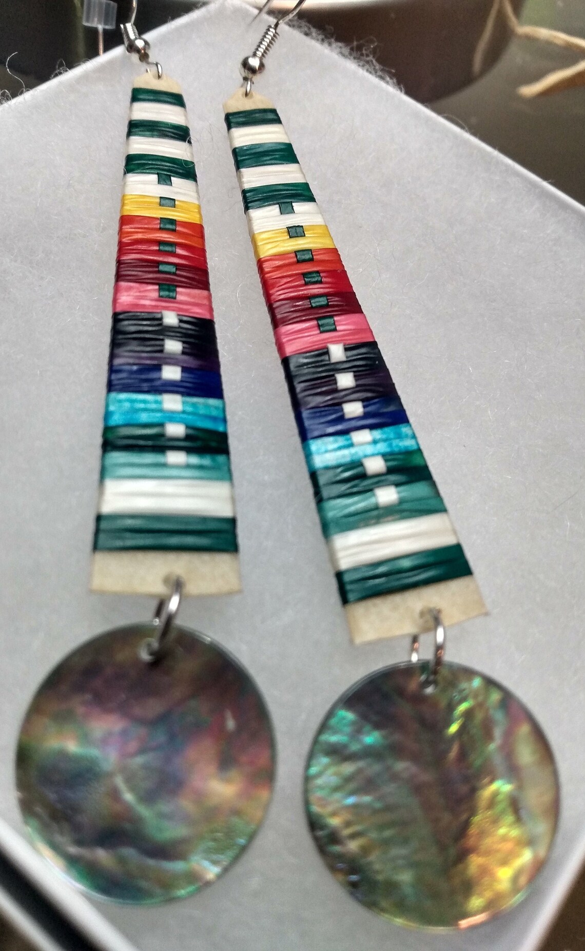 2 taper style earring. Original authentic Lakota Made Etsy